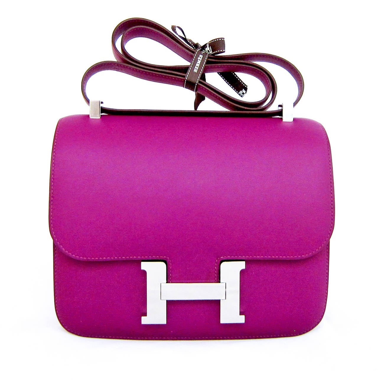 Hermes Anemone Constance MM Shoulder Palladium PHW Bag at 1stDibs