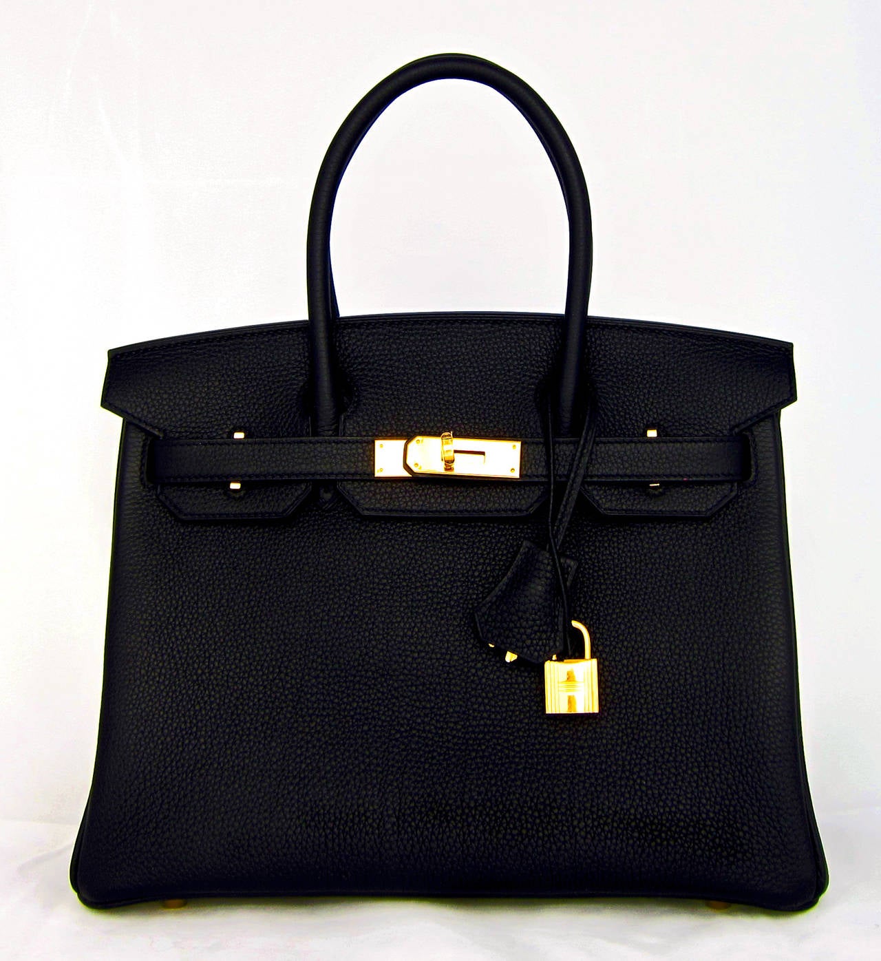 Hermes 30cm Black Birkin Togo Gold Hardware GHW Bag Tote MOST REQUESTED In New Condition In New York, NY