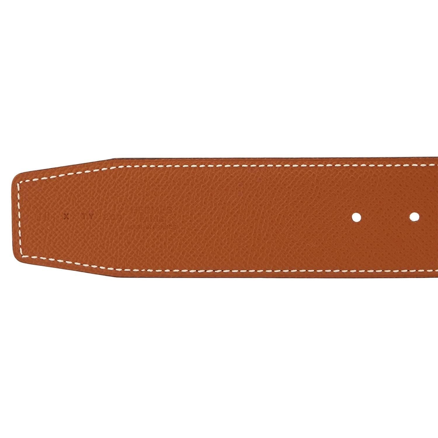 hermes gold belt