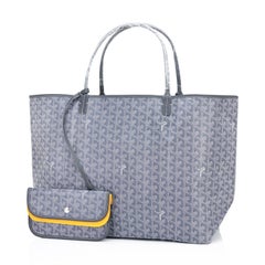 Goyard Graue St Louis GM Chevron Tragetasche Chic