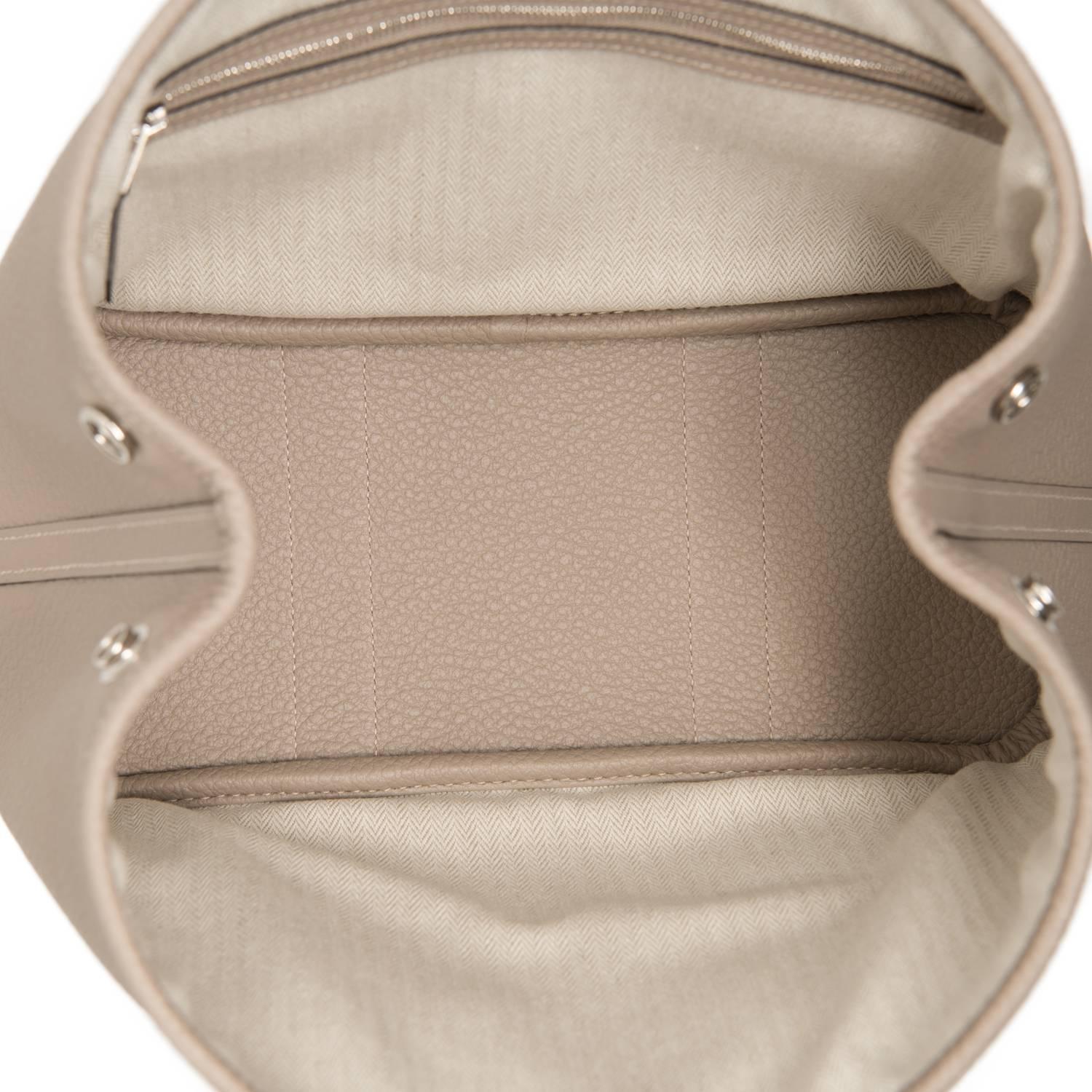 Beige Hermes Gris Tourterelle TPM Garden Party Dove Grey Garden Party