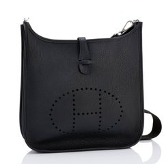 Hermes Black Evelyne III PM Cross-Body Messenger Bag