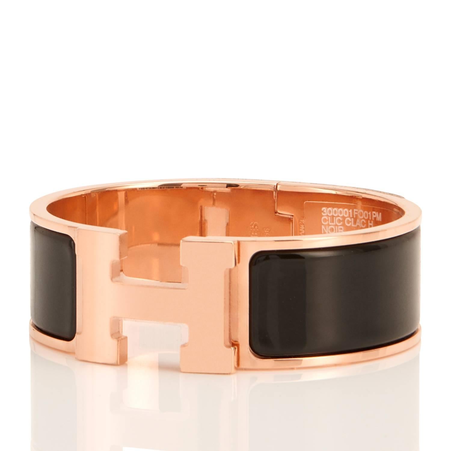 hermes clic clac rose gold