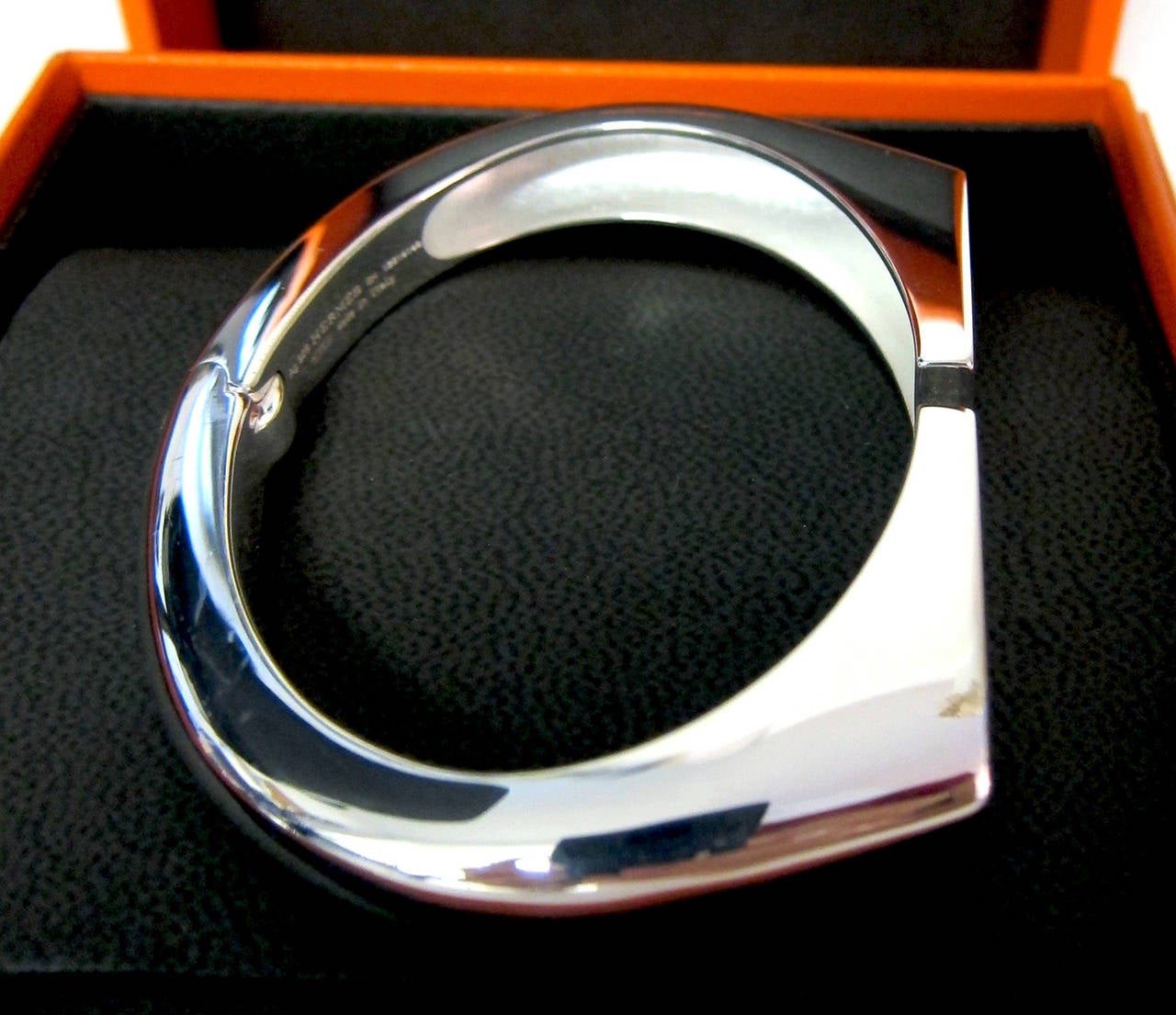 Hermes Chaine D'Ancre Initiale Silver Bracelet Cuff 3
