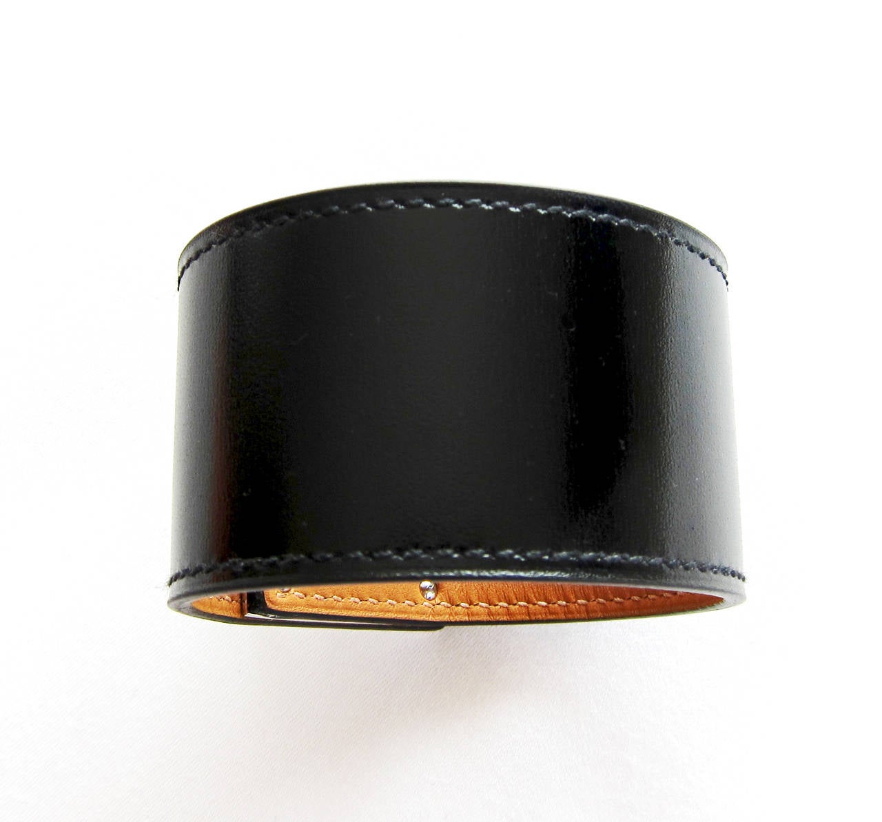 Hermes Black Box Leather Kelly Dog Palladium Hardware Rare! In New Condition In New York, NY