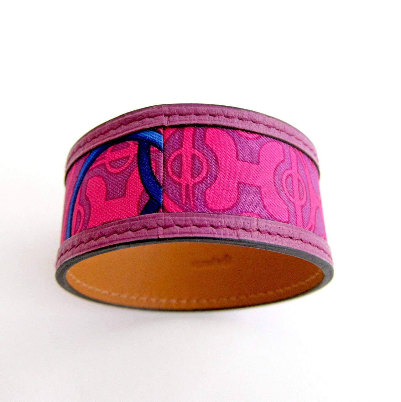 Hermes Petit H Silk Leather Bracelet One of a Kind