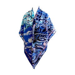 Hermes From Sea to Sky Cashmere Silk Shawl GM 140cm SUMMER