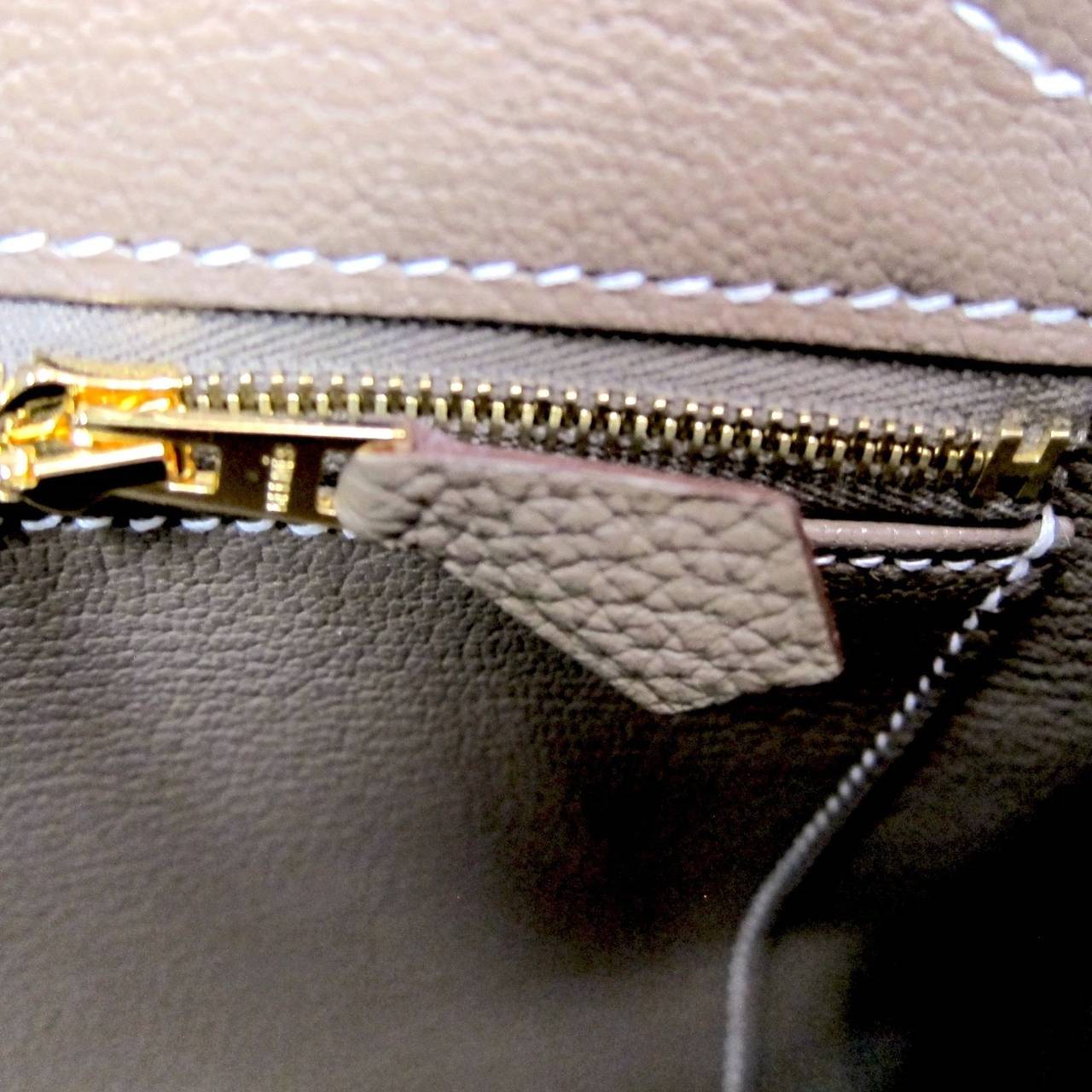 Hermes Birkin Bag 30cm Etoupe Togo Gold Hardware