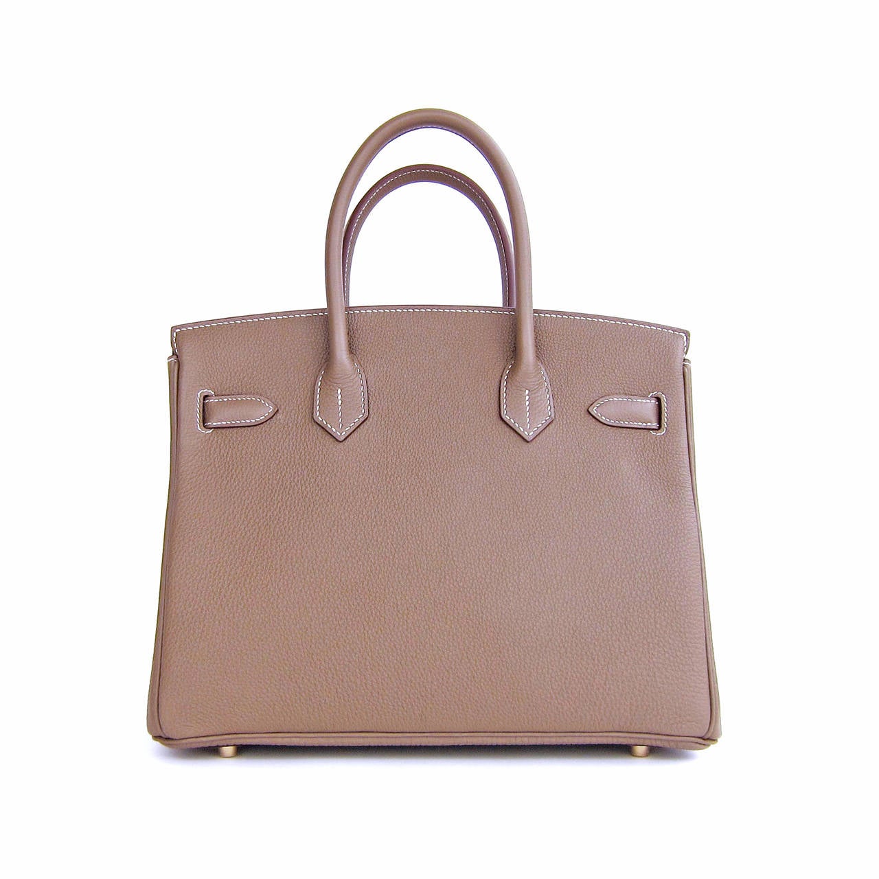 Hermes Etoupe 30cm Togo Birkin Gold Hardware In New Condition In New York, NY