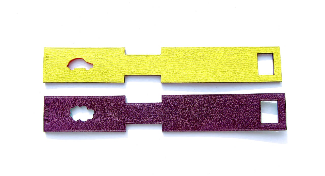 Hermes Limited Edition Luggage Tags Petit H Exclusive One of a Kind at 1stDibs | hermes luggage tag