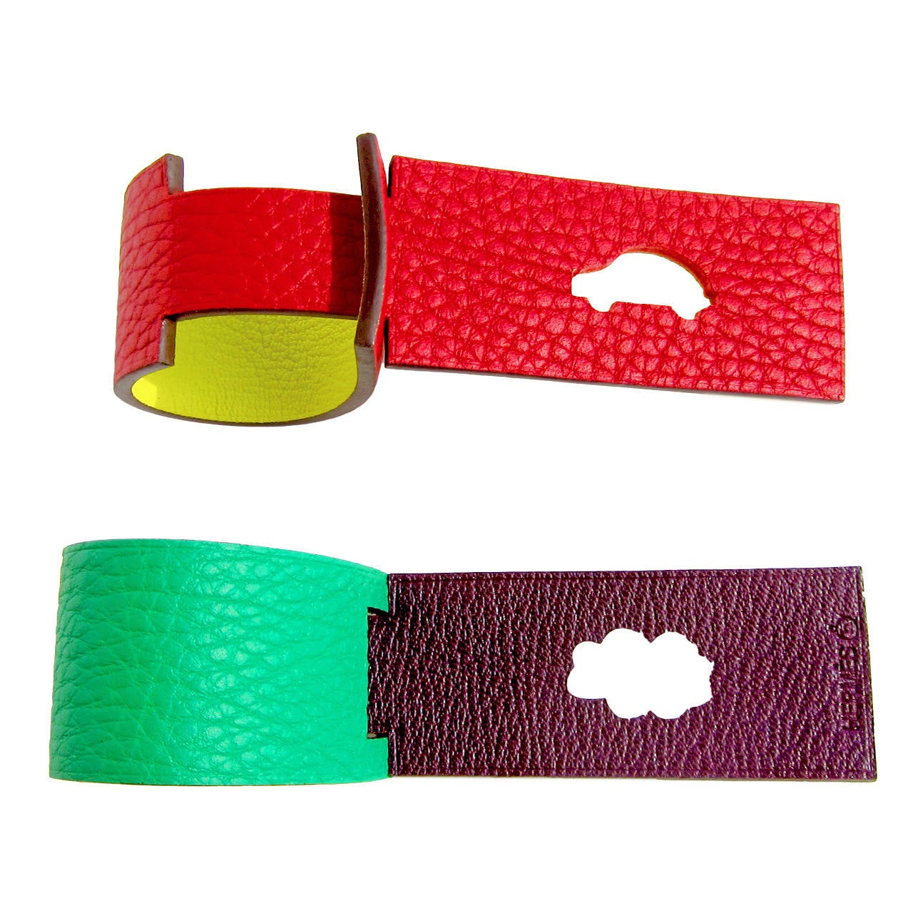 Hermes Limited Edition Luggage Tags Petit H Exclusive One of a Kind at