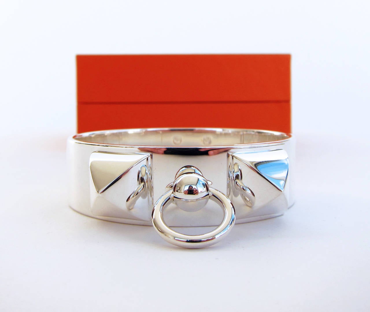 Hermes Solid Silver Collier de Chien CDC Bracelet Silver MM ST Our Favorite 1