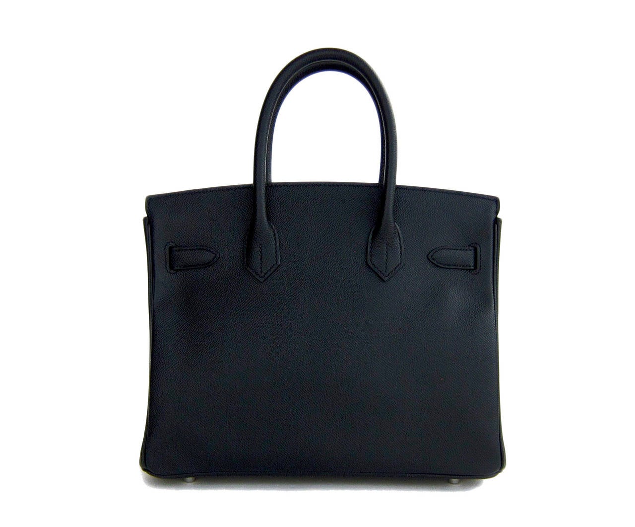 Hermes Black Epsom 30cm Birkin Palladium Hardware Architectural In New Condition In New York, NY