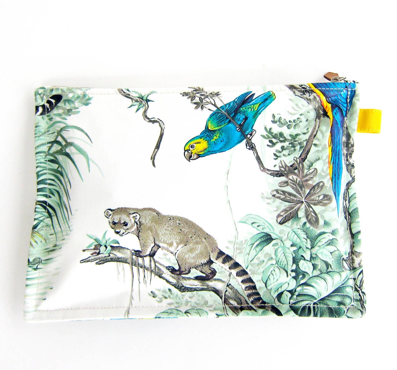 Hermes Animal Scene Cotton Travel Case GM Exquisite