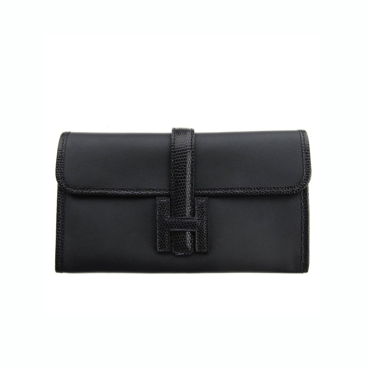 Hermes Swift Leather Jige Duo Clutch Bag