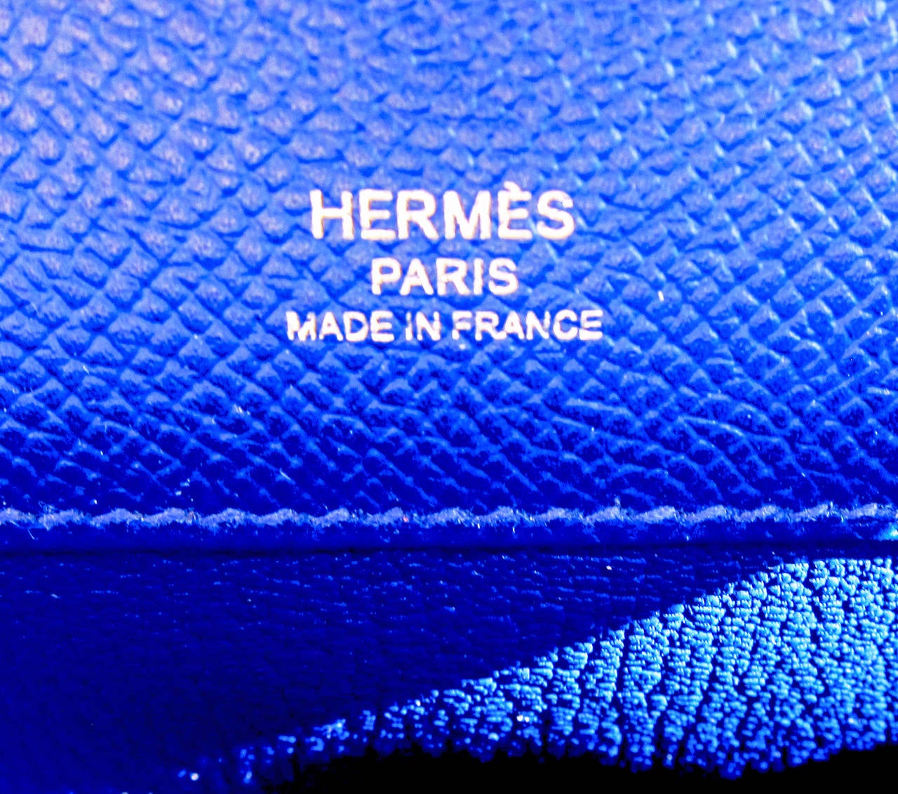 Hermes Blue Electric Epsom Kelly Cut Pochette Clutch Bag Fabulous at ...