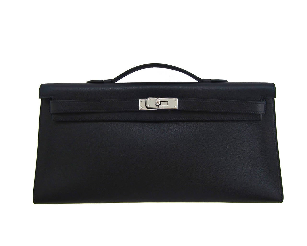 Hermes Black Kelly Longue Swift Leather Clutch Pochette Bag Discontinued at  1stDibs | hermes kelly longue clutch, hermes discontinued