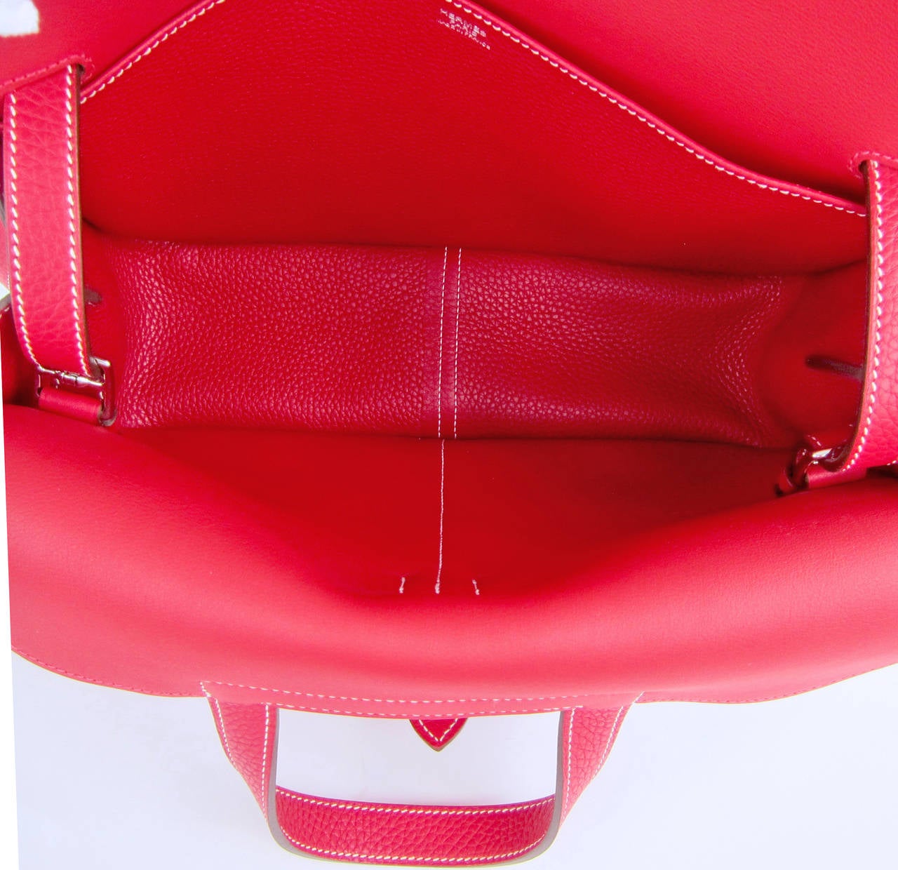 Women's or Men's Hermes Rouge Casaque Red Halzan 4-way Clemence Crossbody Bag