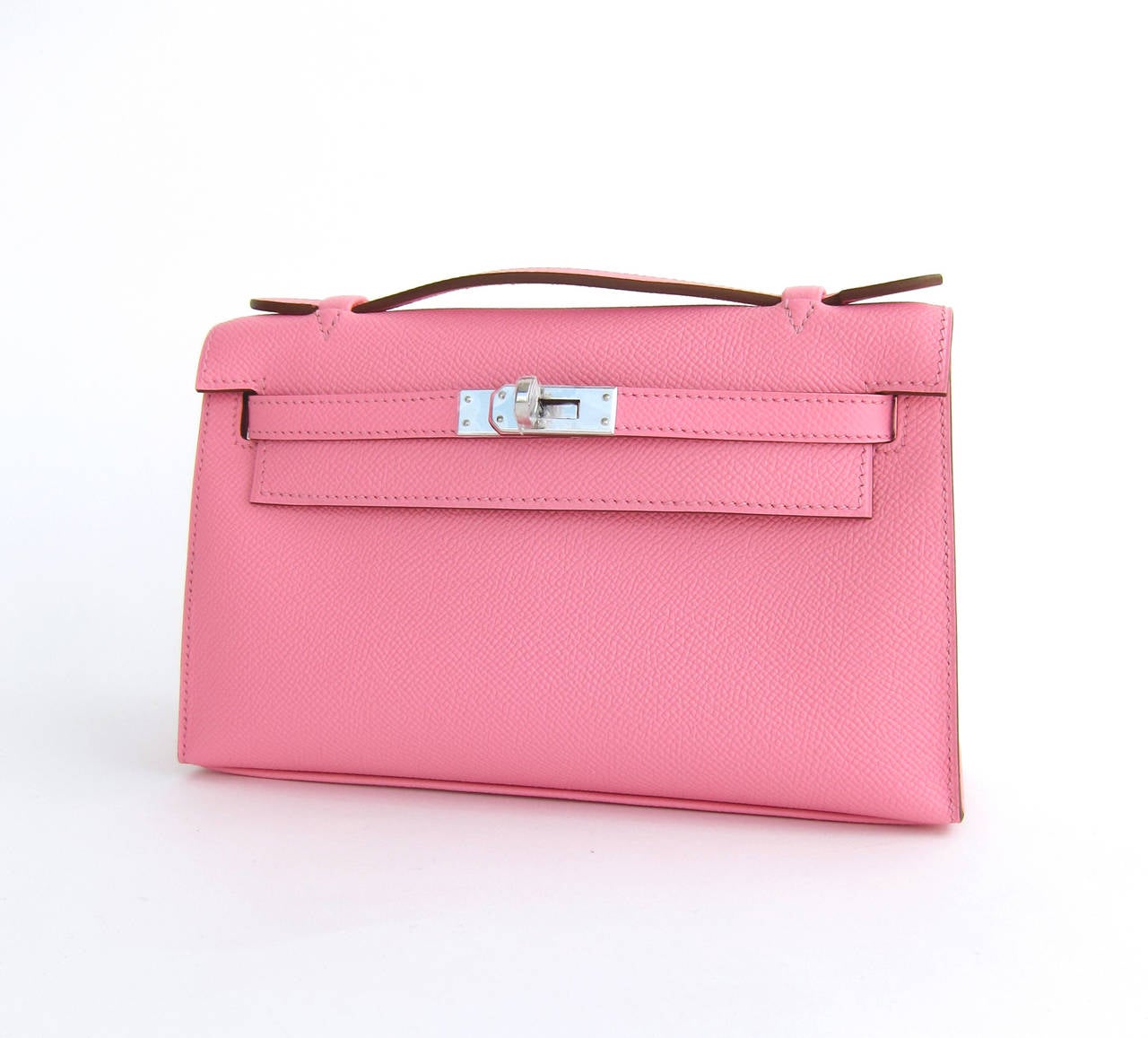 hermes pink clutch