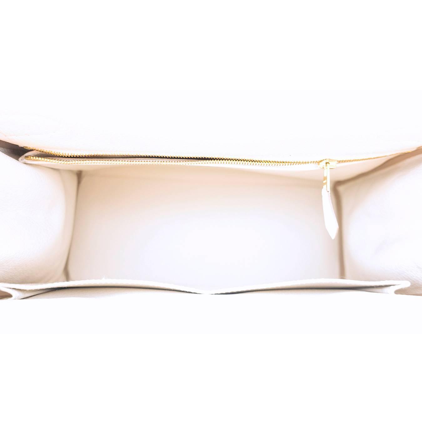 Hermes Craie 28cm Chalk Togo Kelly Gold GHW Shoulder Bag Classic ...