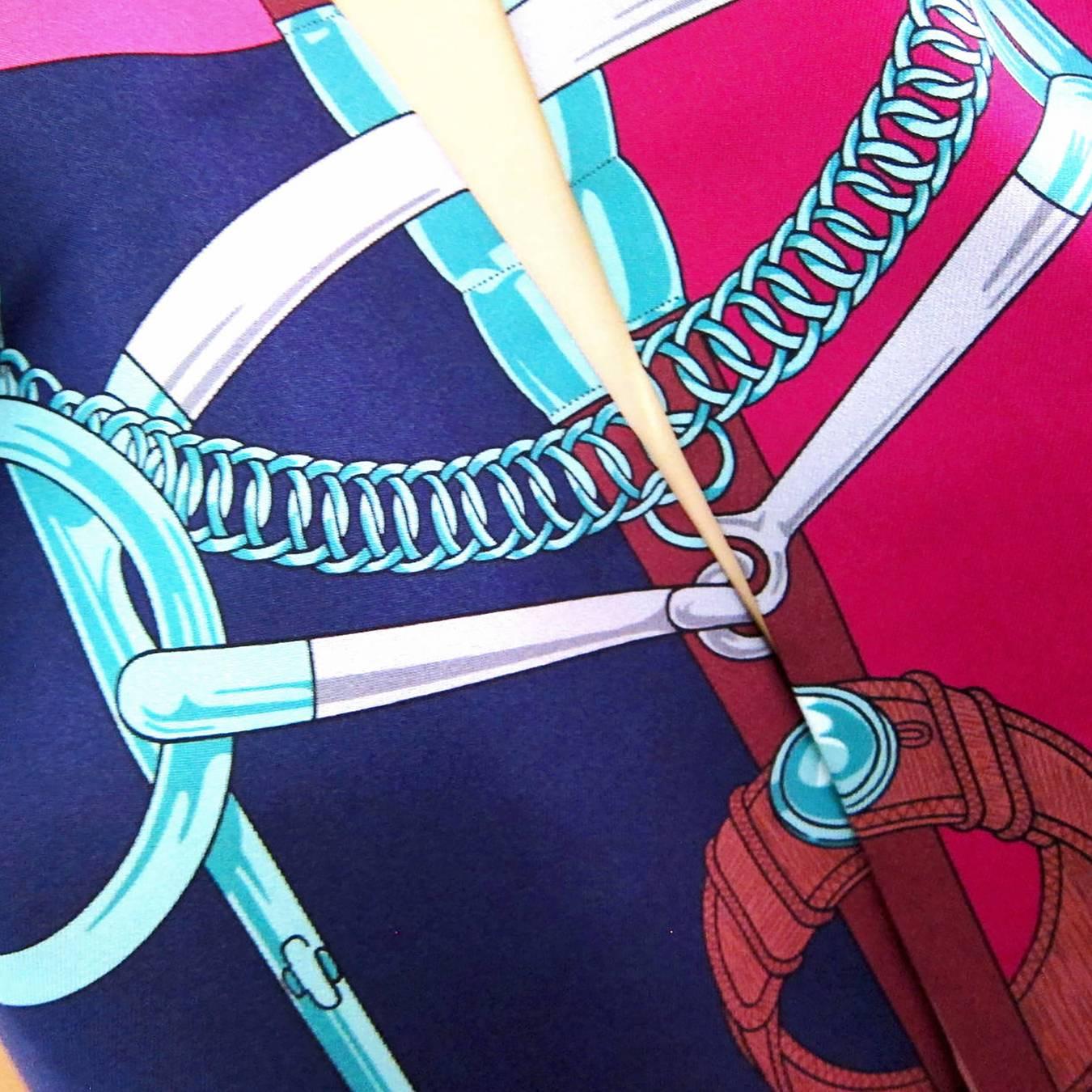 Hermes Eperon D'or Maxi Twilly Silk Scarf Carre Rose Pink Below Retail 2