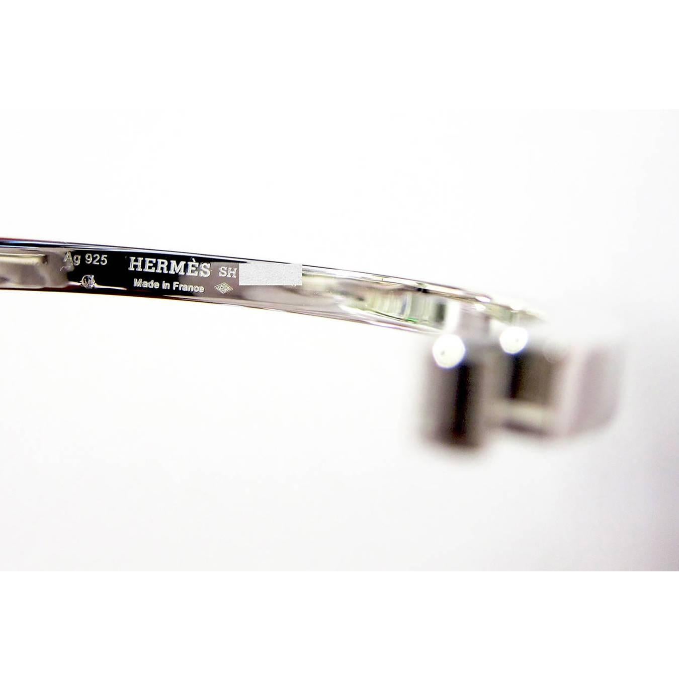 Hermes Galop Horse Solid Silver PM Bracelet Iconic Gift Below Retail 2