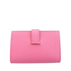 Hermes Rose Confetti Pink Bearn Compact Card-Holder Wallet Case Perfect Gift!