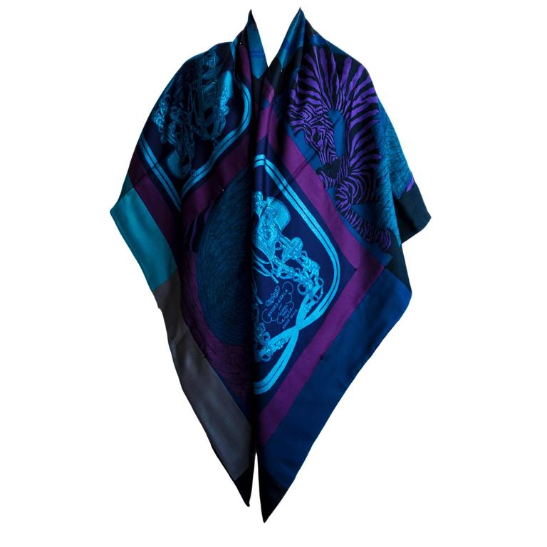 Hermes Exceptional Beaded Brides de Gala Reversible Silk Cashmere
