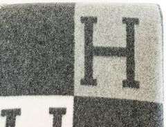 Hermes Avalon Tricolore Wool Cashmere Throw Blanket