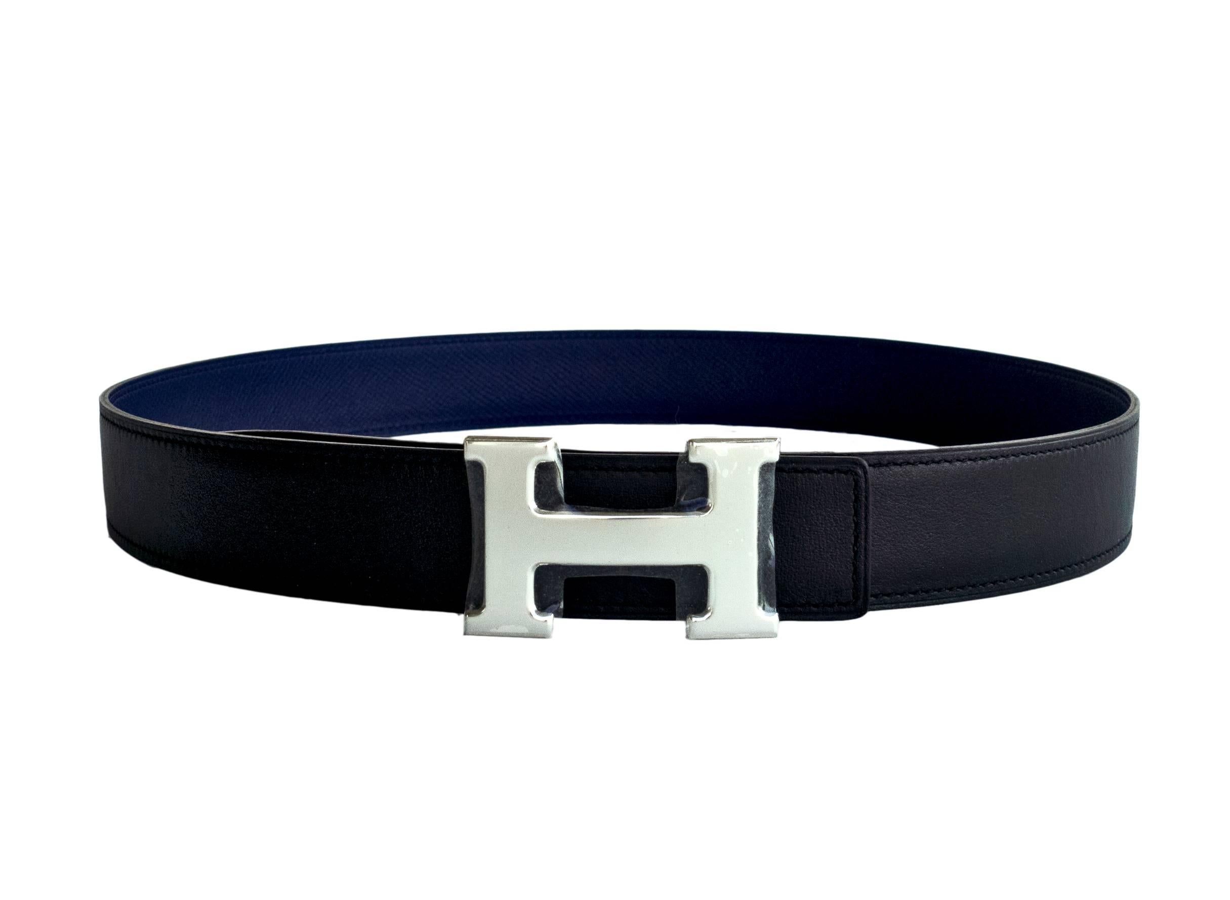 hermes belt blue