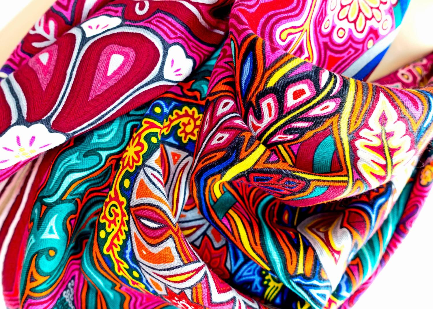 Hermes L\u0026#39;Arbre du Vent Cashmere Silk Shawl Scarf GM 140cm Fabulous ...  