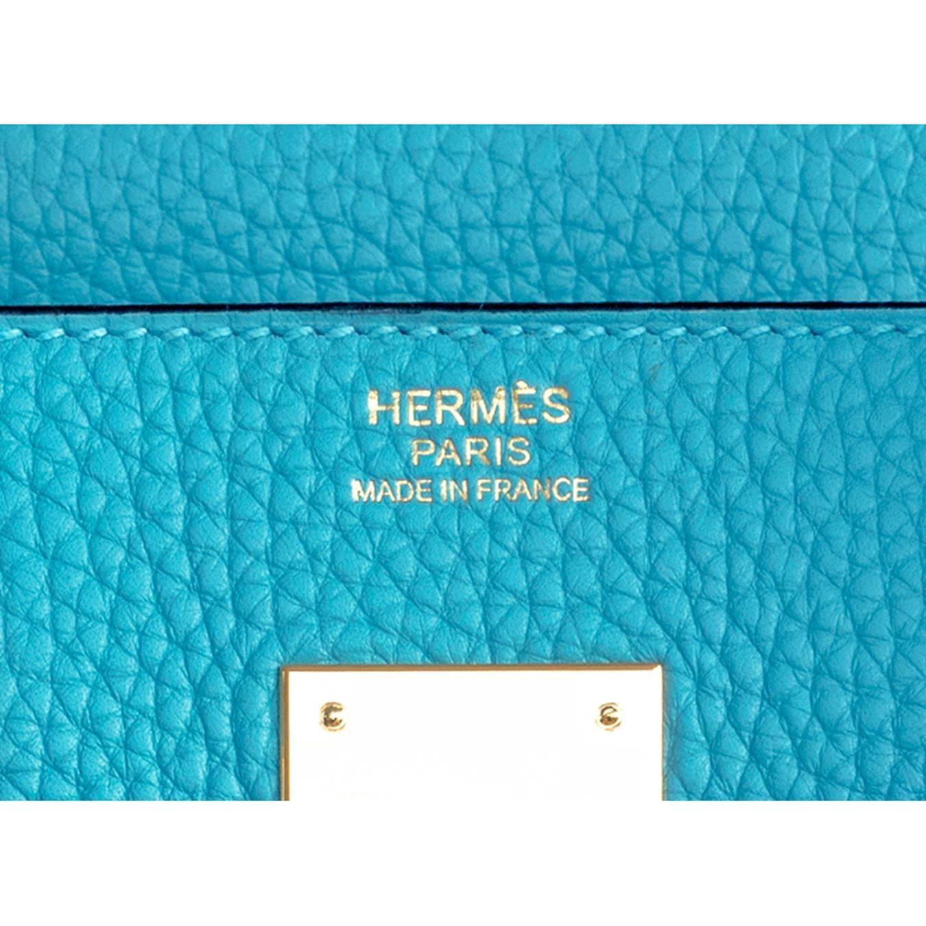Hermes Blue Nuit Togo Birkin 35cm Gold Hardware  