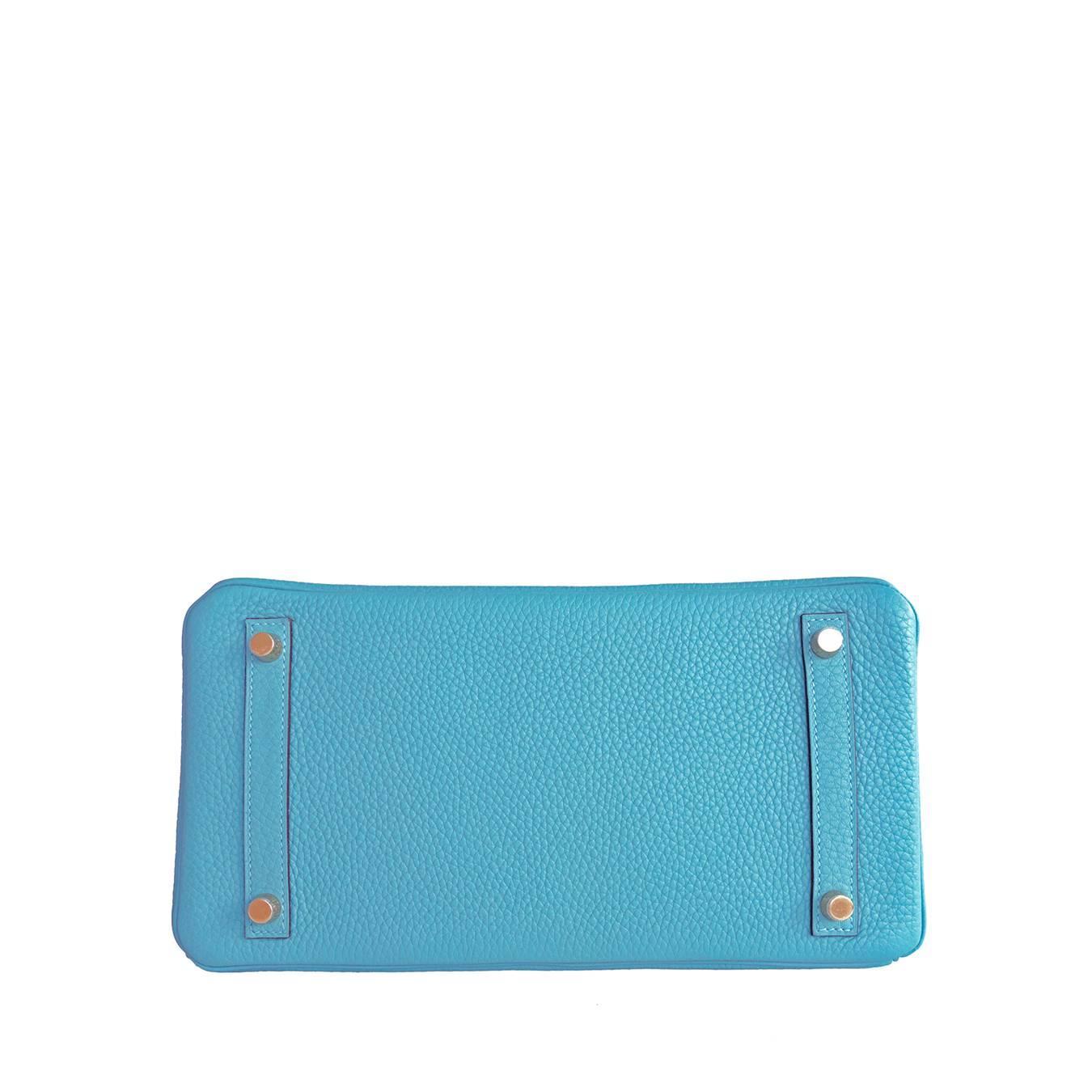 hermes blue paradise epsom birkin 30cm gold hardware