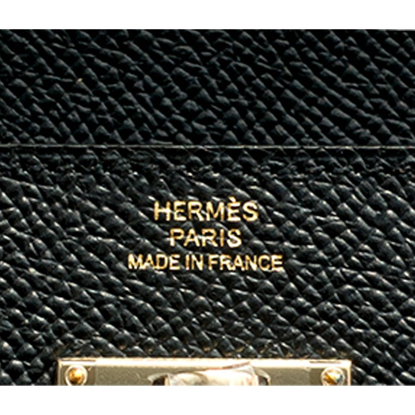 hermes kelly wallet black