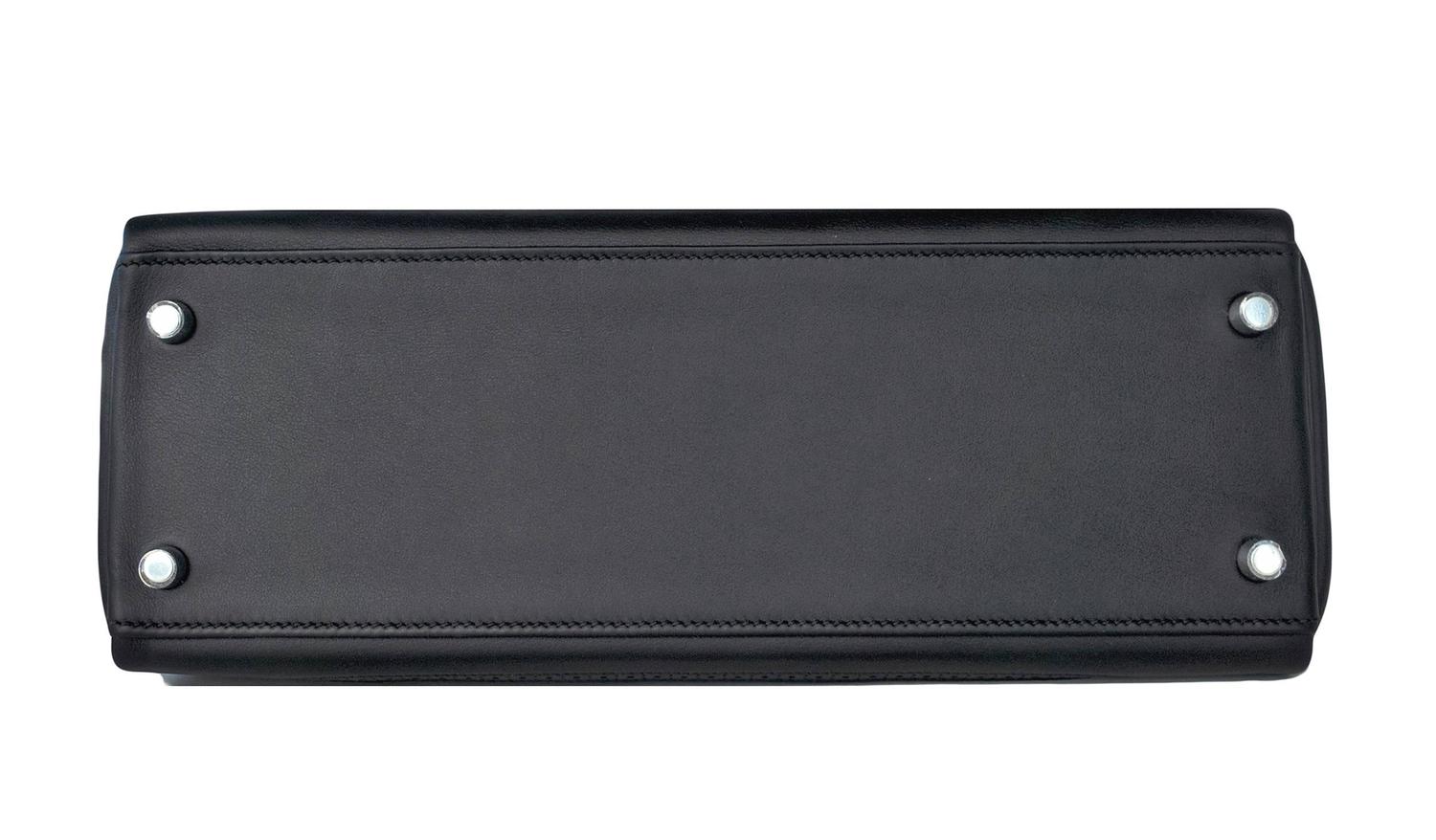 Hermes Black Ghillies Limited Edition 32cm Kelly Togo Swift ...