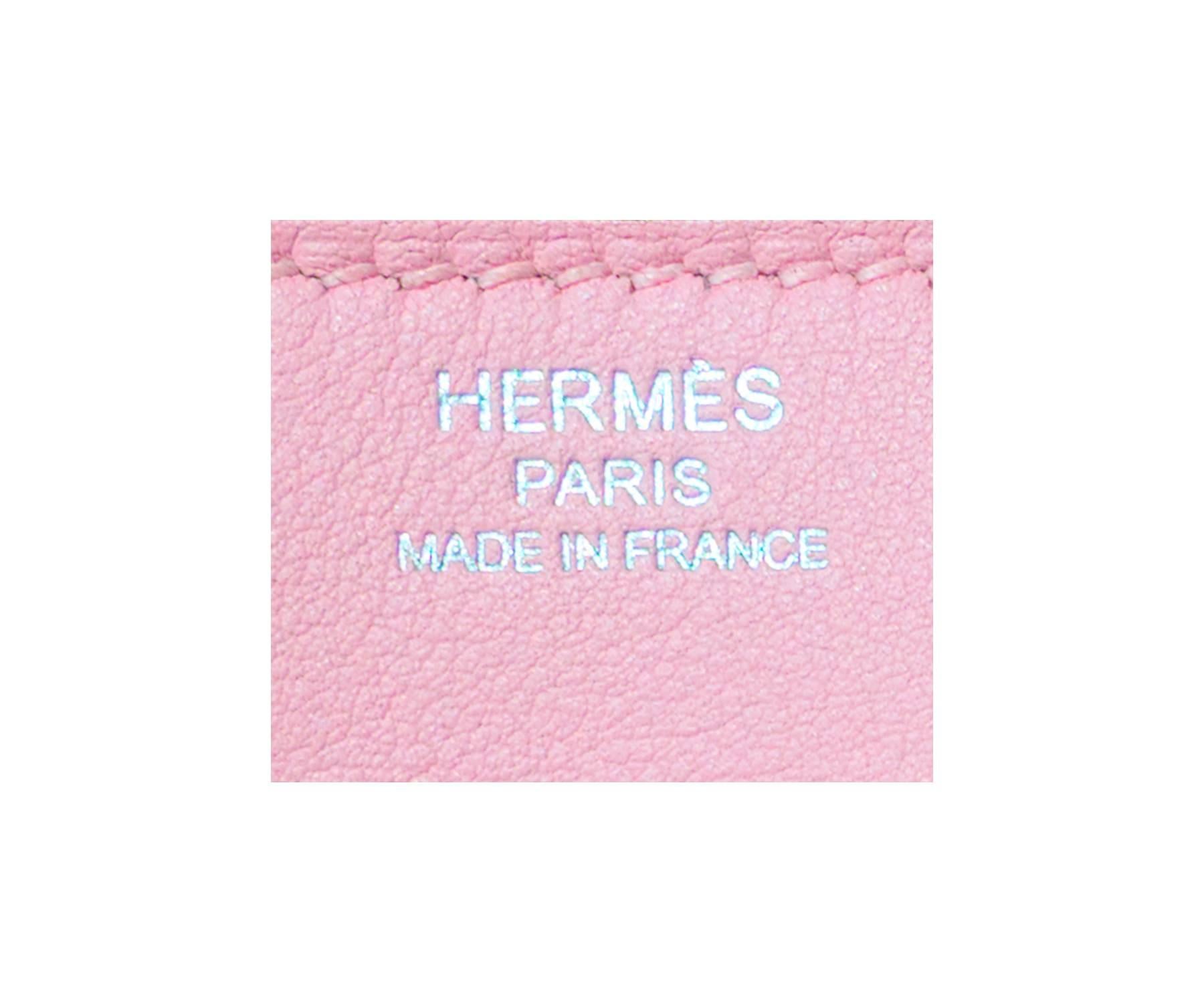 Hermes Rose Sakura Pink 25cm Swift Leather Birkin Satchel Bag Jewel In New Condition In New York, NY