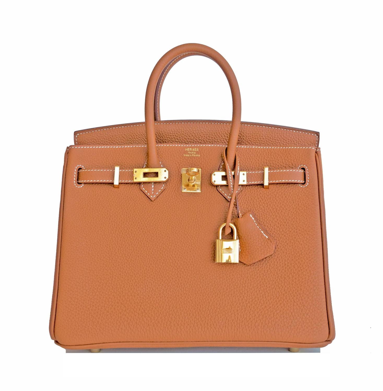 Hermes Gold Baby Birkin 25cm Togo Gold GHW Satchel Jewel For Sale ...  