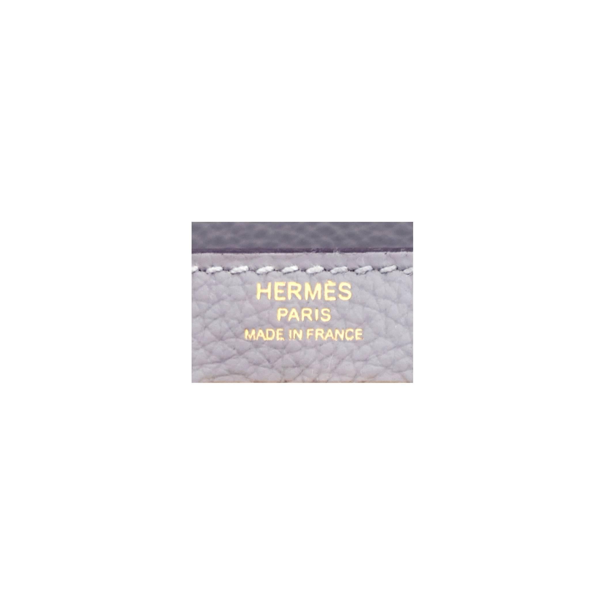 Hermes Gris Mouette New Grey 28cm Togo Kelly Bag Gold Hardware Superb 1