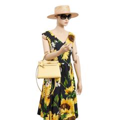 Hermes 25cm Jaune Poussin Sellier Epsom Kelly Gold Jewel