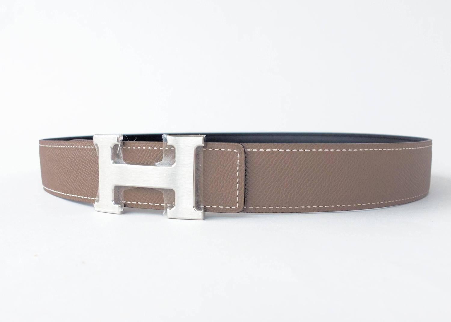 hermes belt etoupe