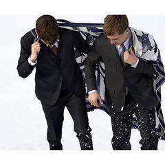 Hermes Couvertures et Tenues de Jour Unisex Cashmere Silk Shawl Classic