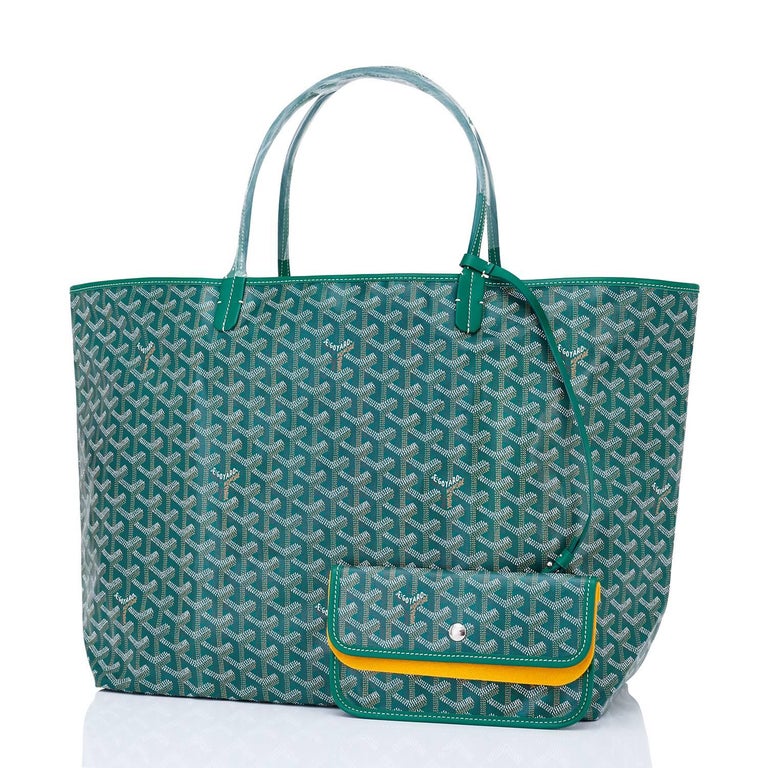 Goyard Tote St Louis Hunter Green Chevron Bag GM at 1stDibs goyard