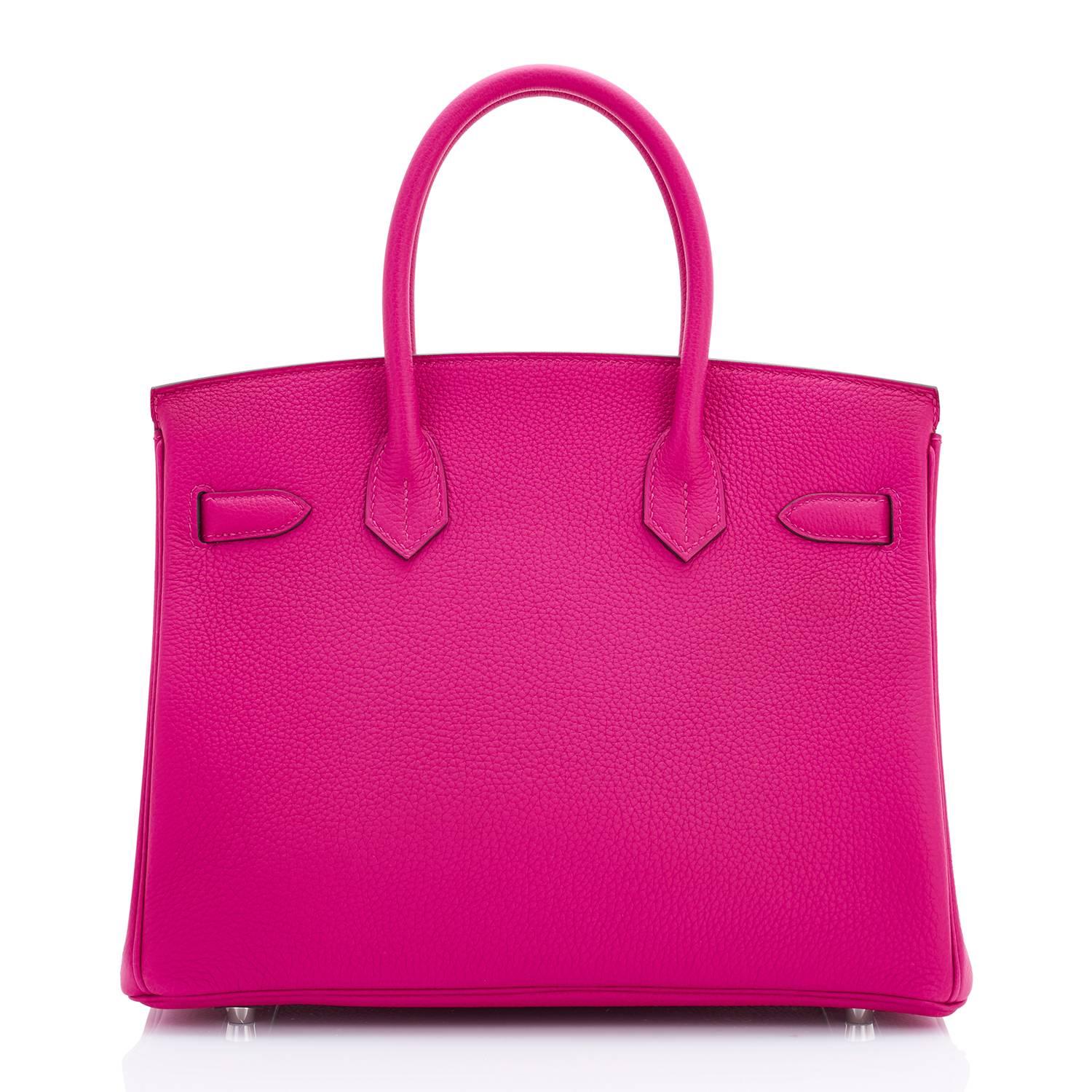 hot pink hermes bag