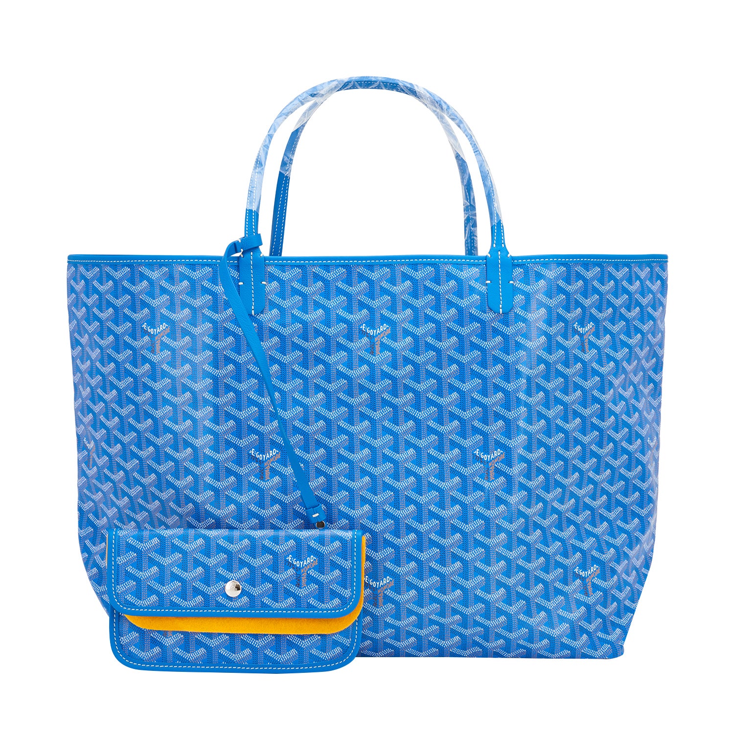 Goyard Blue Claire St Louis Gm Chevron Tote Bag Celeb Favorite