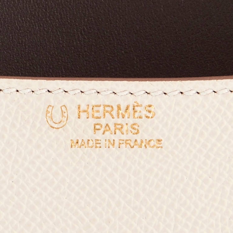 HERMÈS  HORSESHOE STAMP (HSS) BICOLOR CRAIE AND GRIS MOUETTE