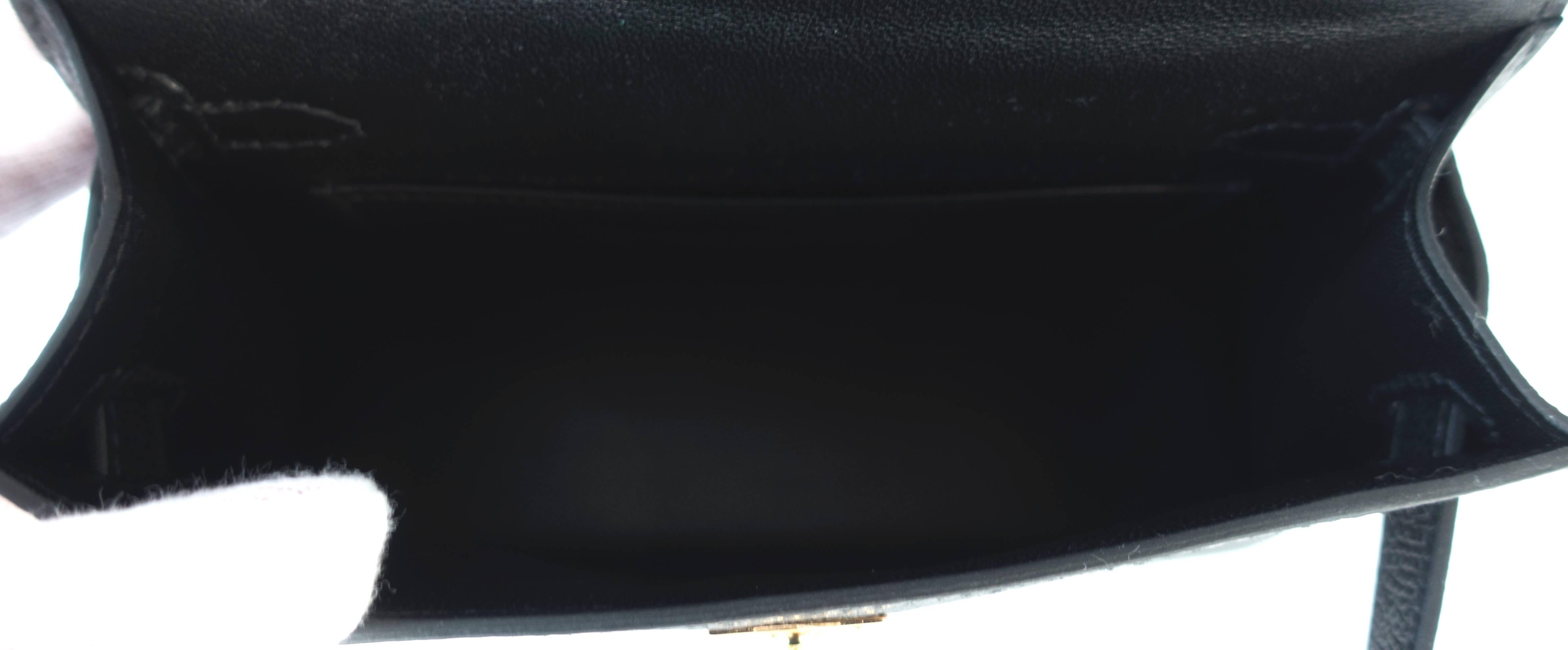 Hermes Kelly 20cm Black Limited Edition VIP Epsom Gold Shoulder 4-Way Bag 1