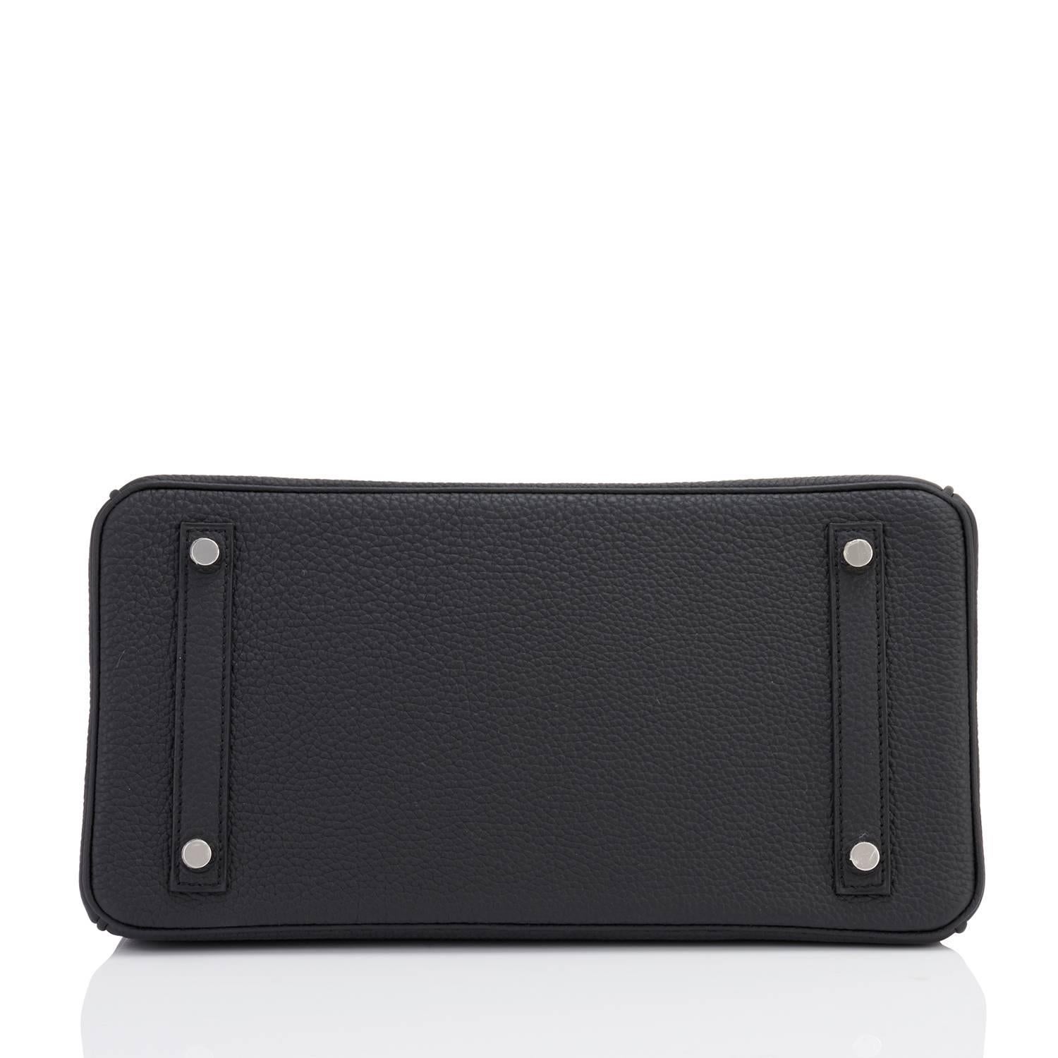 Women's or Men's Hermes Birkin 30cm Black Togo Palladium Hardware Bag