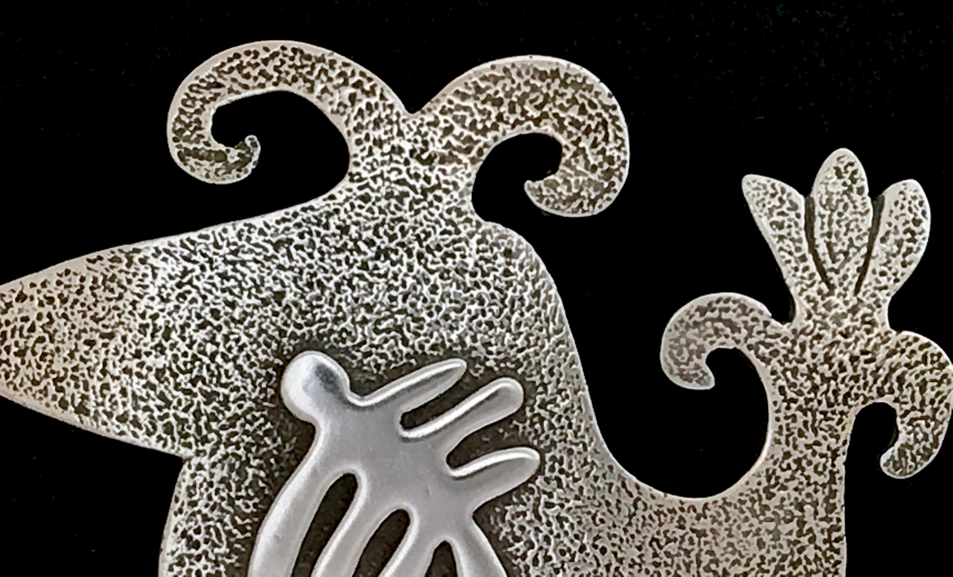 Little Jack, cast silver pin pendant bird dragonfly Melanie Yazzie In New Condition For Sale In Santa Fe, NM