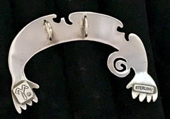 Helping Hands, Naja, Melanie Yazzie design, silver, Navajo, pendant contemporary