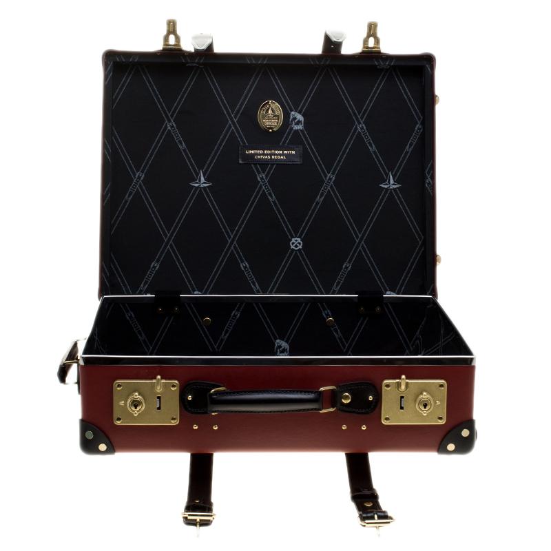 Globe Trotter Burgundy 4 Piece Limited Edition Chivas Regal Luggage Set 3